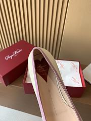 Roger Vivier Cow Patent Leather White Pink Shoes - 2