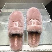 Chanel 24B New Fur Pink Slippers - 6