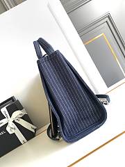 Chanel 24A Beach Shopping Bag Dark Blue 32cm - 4