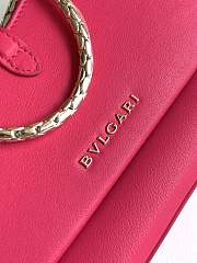 BVLGARI SERPENTI BAIA SMALL SHOULDER PINK BAG 27.5X18X4.5Cm - 6