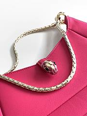 BVLGARI SERPENTI BAIA SMALL SHOULDER PINK BAG 27.5X18X4.5Cm - 4