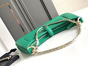 BVLGARI SERPENTI BAIA SMALL SHOULDER GREEN BAG 27.5X18X4.5Cm - 6