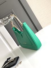 BVLGARI SERPENTI BAIA SMALL SHOULDER GREEN BAG 27.5X18X4.5Cm - 5