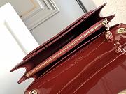 Bvlgari Serpenti Wine Red Bag 25x17x8cm - 6