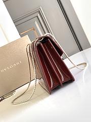 Bvlgari Serpenti Wine Red Bag 25x17x8cm - 3