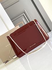 Bvlgari Serpenti Wine Red Bag 25x17x8cm - 2