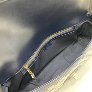 Gucci Luce Small Shoulder Bag In Beige And Ebony Blue 27.5x12.5x6.5cm - 3