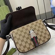 Gucci Mini GG Crossbody Bag Apricot Brown 21X14X6.5CM - 5