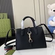 Gucci Jackie Small Tote Bag Black 24X17.5X8.5CM - 1