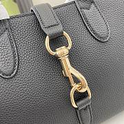 Gucci Jackie Small Tote Bag Black 24X17.5X8.5CM - 6