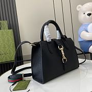 Gucci Jackie Small Tote Bag Black 24X17.5X8.5CM - 4