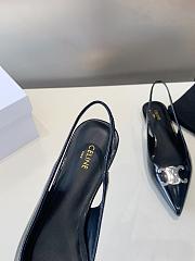 Celine Silver Arc de Triomphe flat-bottomed Pointed-toe Sandals - 4