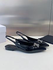 Celine Silver Arc de Triomphe flat-bottomed Pointed-toe Sandals - 3