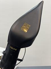 Celine sailin kitten heel pointed toe black sandals  - 4