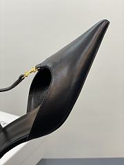 Celine sailin kitten heel pointed toe black sandals  - 2