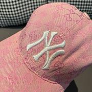 NY&Gucci Cooperation Baseball Pink Cap - 2