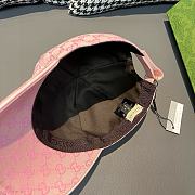 NY&Gucci Cooperation Baseball Pink Cap - 4