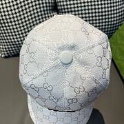 NY&Gucci Cooperation Baseball White Cap - 2