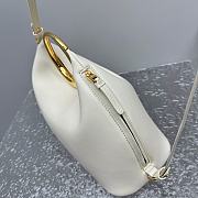 Jacquemu Ring Handbag Large White 33x14x25cm - 5