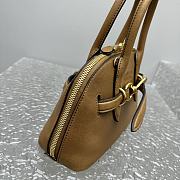 Miu Miu Aventure Shell Bag Brown 28x21x17cm - 6