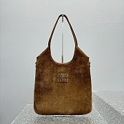 Miu Miu Hobo Underarm Bag Brown 40x35cm - 1