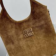 Miu Miu Hobo Underarm Bag Brown 40x35cm - 3