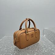 MiuMiu New Bowling Bag Softy Padded Small Brown 22x10.5x7.5cm - 5