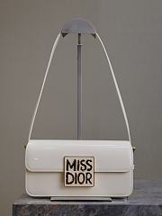 Miss Dior Flap Off-white Bag 22 x 11 x 6 cm - 1