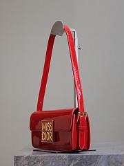 Miss Dior Flap Red Bag 22 x 11 x 6 cm - 3