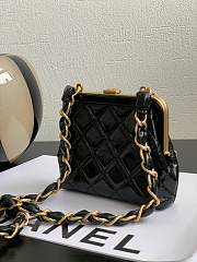 Chanel Clutch With Strap Black & Pink 12 × 13 × 4 cm  - 5