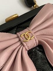 Chanel Clutch With Strap Black & Pink 12 × 13 × 4 cm  - 4