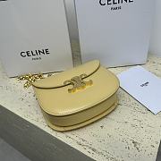 Celine Teen Besace Triomphe Shiny Cowhide Leather Chain Handbag 19 x 15 x 6 cm - 6