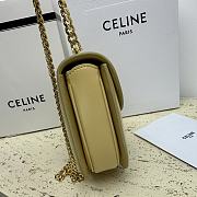 Celine Teen Besace Triomphe Shiny Cowhide Leather Chain Handbag 19 x 15 x 6 cm - 2