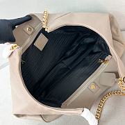 Prada Retro Tote Gray Gold Bag 39X29X19cm - 6