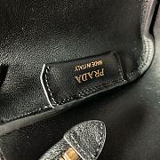 Prada SoftGrainhobo Underarm Black Bag 28X18X11cm - 3