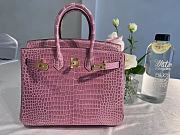 Hermes Birkin Crocodile Lilac 25cm - 1