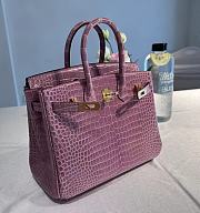 Hermes Birkin Crocodile Lilac 25cm - 5