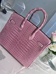 Hermes Birkin Crocodile Lilac 25cm - 4