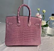 Hermes Birkin Crocodile Lilac 25cm - 3