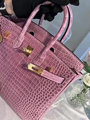 Hermes Birkin Crocodile Lilac 25cm - 2