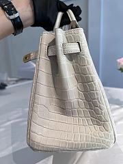 Hermes Birkin American Pearl Grey 30cm - 5