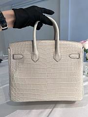 Hermes Birkin American Pearl Grey 30cm - 2