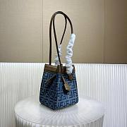 Fendi Mini Denim Origami Magic Bag 18.5cmx15x15cm - 4