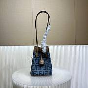 Fendi Mini Denim Origami Magic Bag 18.5cmx15x15cm - 5