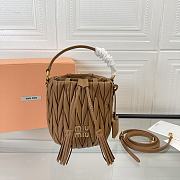 Miu Miu Bucket Small Dark Beige Bag 17X15X10CM - 1