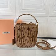 Miu Miu Bucket Small Dark Beige Bag 17X15X10CM - 6