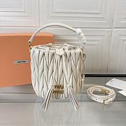 Miu Miu Bucket Small White Bag 17X15X10CM - 1