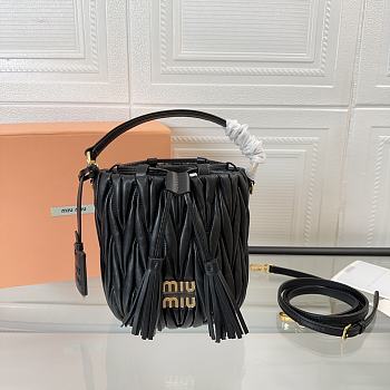 Miu Miu Bucket Small Black Bag 17X15X10CM