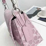 Coach CG094 Soft Tabby Shoulder Bag In Signature Denim Pink 26x19x9cm - 4