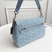 Coach CG094 Soft Tabby Shoulder Bag In Signature Denim Light Blue 26x19x9cm - 5